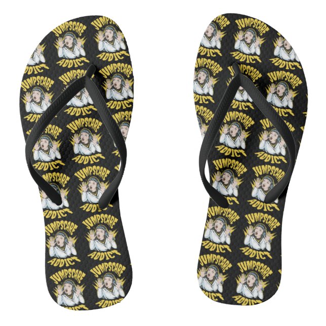 Jumpscare Addict Thongs (Footbed)