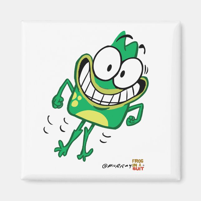 Jumpy Peete Square Magnet (Front)