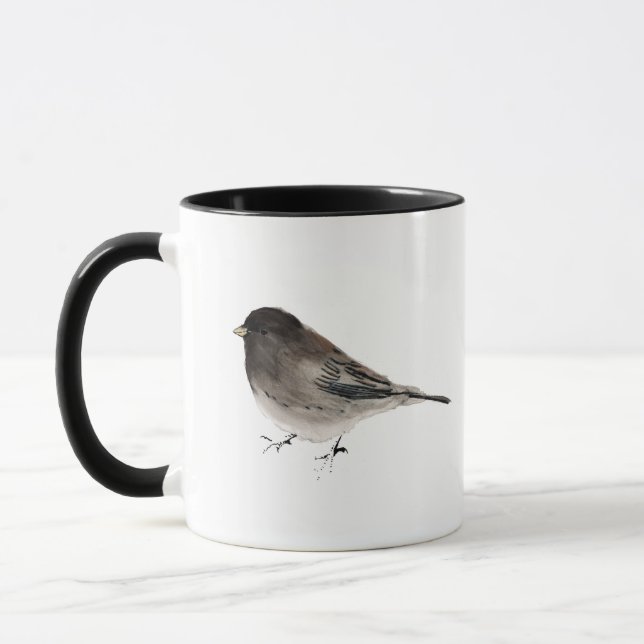 Junco Chickadee Bird Mug (Left)