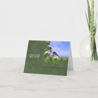 Junco Wedding Reception RSVP Card