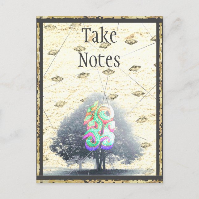 Junction Card No 13: Take Notes of it all (Front)