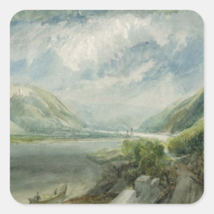 Junction of the Lahn, 1817 Square Sticker