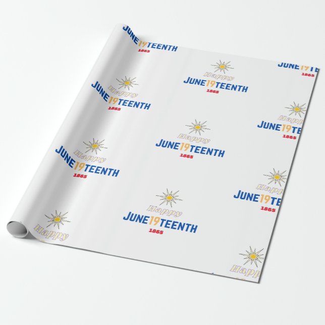 June19teenth Wrapping Paper (Unrolled)