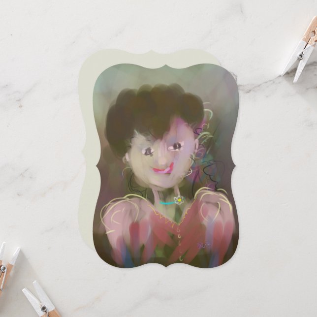 June 10th Personality Portrait Digital Painting (Front/Back In Situ)