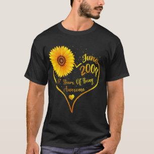 June 17th Birthday women 2004 Sunflower Girls T-Shirt