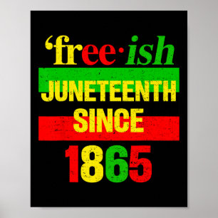 June 1865 Black History African American Freedom Poster