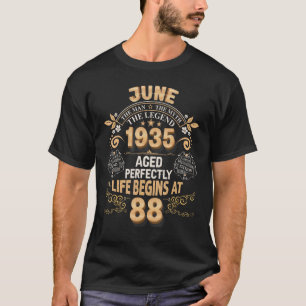 June 1935 The Man Myth 88 Years Old Legend Life Be T-Shirt