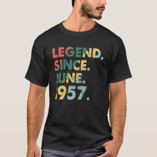 June 1957 Legendary Year 1957 Retro Legend Since 1 T-Shirt