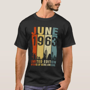 June 1963 60 Years Of Being Awesome T-Shirt
