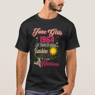 June 1964 1964th Birthday  June Girls 1964 59 Year T-Shirt