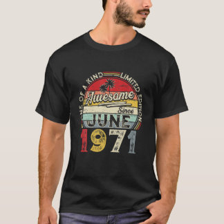 June 1971 Limited Edition Outfit Retro 50Th Bday G T-Shirt