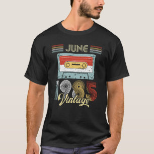June 1985 Vintage Birthday Cassette Tape T-Shirt