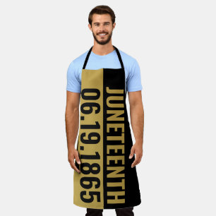 June 19 1865 Black Independence Day JUNETEENTH Apron