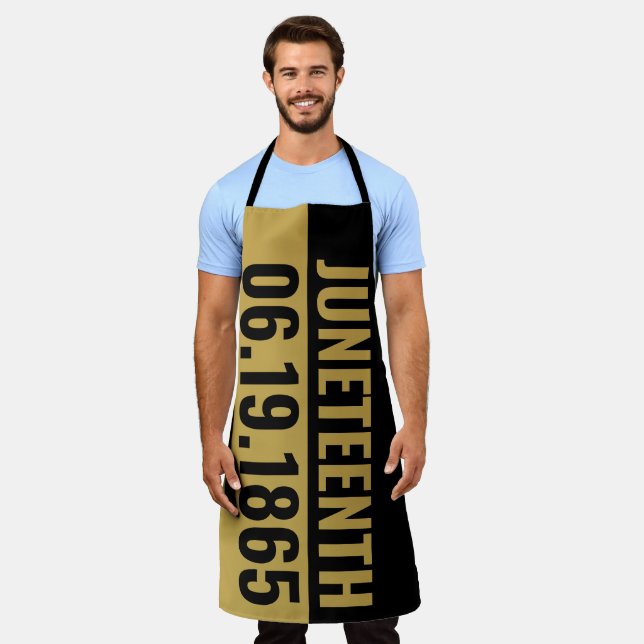 June 19 1865 Black Independence Day JUNETEENTH Apron (Worn)