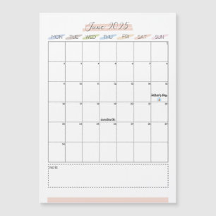 June 2025 Magnetic Calendar