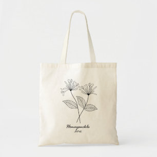June Birth Flower   Honeysuckle Tote Bag