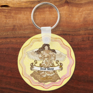 June  Birthday Angel birthday custom keychains