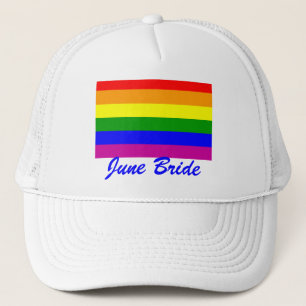 June Bride/Gay Pride Trucker Hat