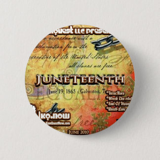 June - JuneTeenth 6 Cm Round Badge