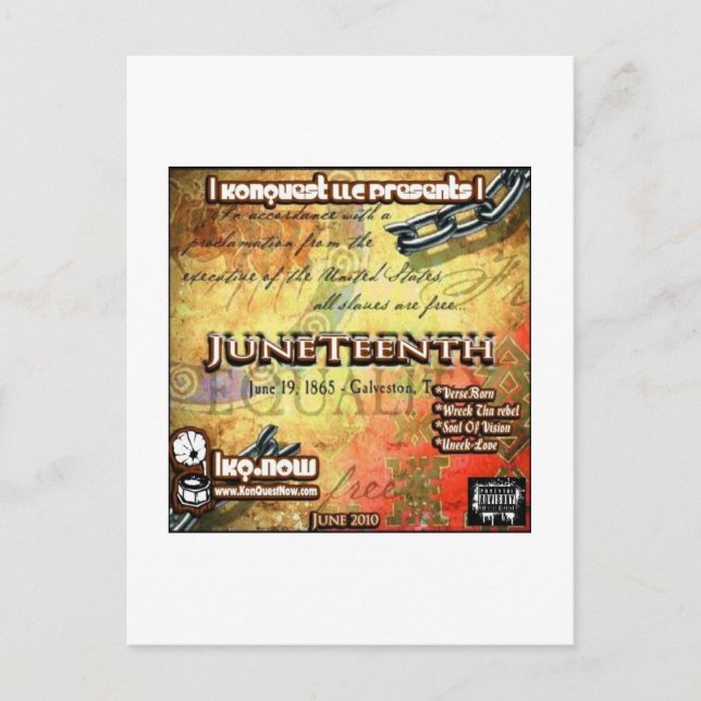 June - JuneTeenth Postcard (Front)