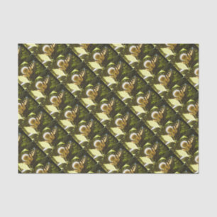 June Monarch Flower Tissue Paper