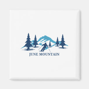 June Mountain California Ski Resort Skiing Skier _ Magnet