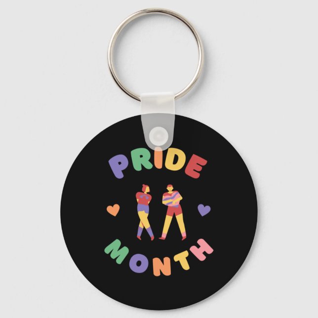 June Pride Month  Key Ring (Front)