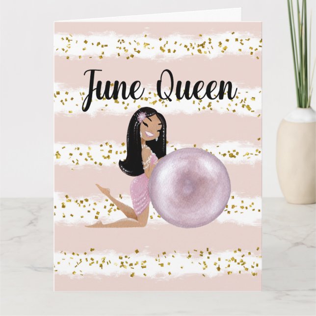June Queen Birthday Card (Front)