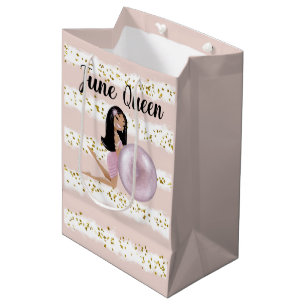 June Queen Birthday Medium Gift Bag