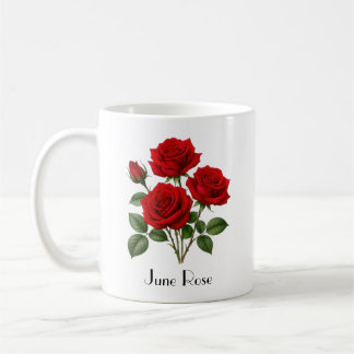 June Rose Flowers Coffee Mug