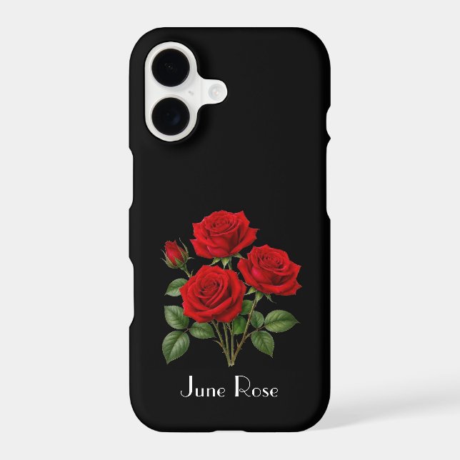 June Rose Flowers Phone Case (Back)