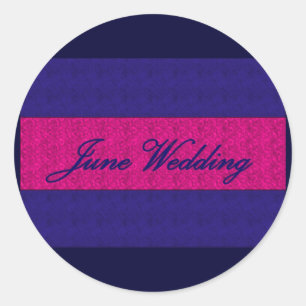 "June Wedding" Elegant Sticker