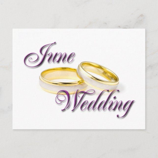 JUNE WEDDING POSTCARD (Front)