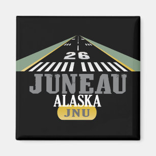 Juneau Alaska - Airport Runway Magnet