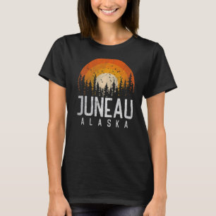 Juneau Alaska AK Vintage Retro Style City 70s 80s T-Shirt