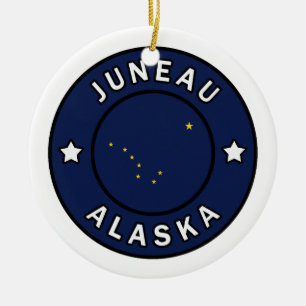 Juneau Alaska Ceramic Ornament