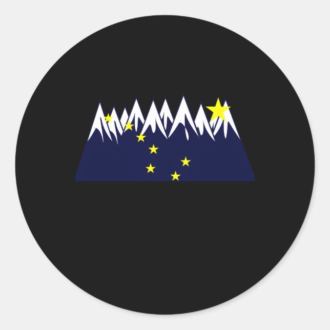 Juneau Alaska Classic Round Sticker (Front)