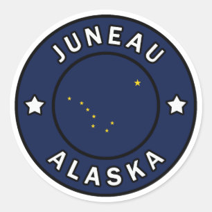 Juneau Alaska Classic Round Sticker