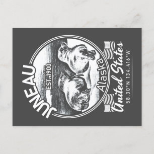 JUNEAU ALASKA - FUNNY SEAL POSTCARD