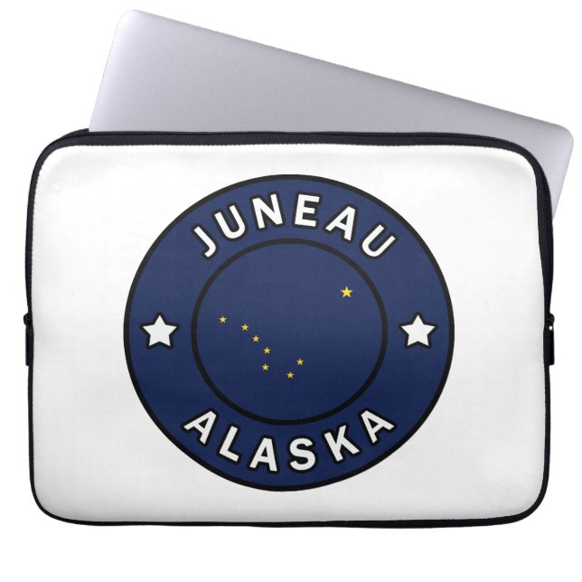 Juneau Alaska Laptop Sleeve (Front)