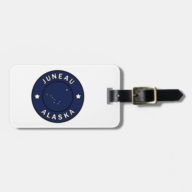 Juneau Alaska Luggage Tag (Front Horizontal)