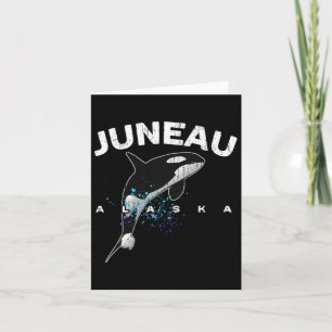 Juneau Alaska Orca Killer Whale Lover Vacation Tri Card