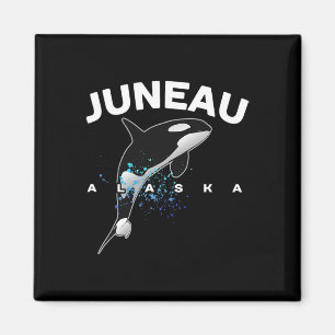 Juneau Alaska Orca Killer Whale Watching Camping V Magnet