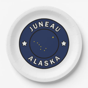 Juneau Alaska Paper Plate
