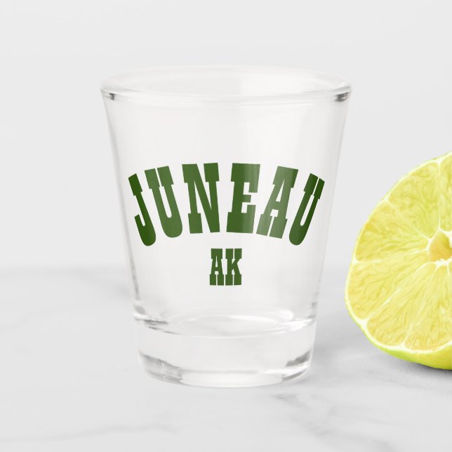 Juneau, Alaska Shot Glass (Front)