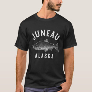 Juneau Alaska Sockeye Salmon Fishing Souvenir T-Shirt