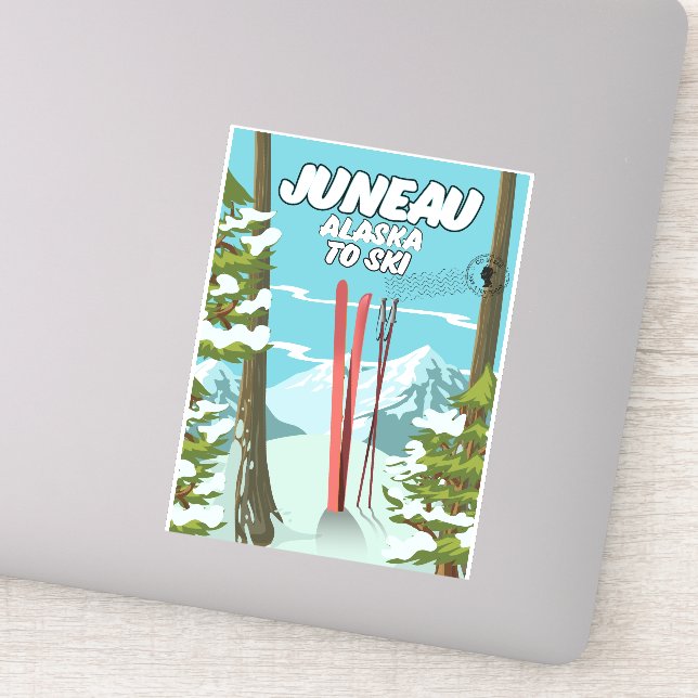 Juneau Alaska To Ski (Detail)