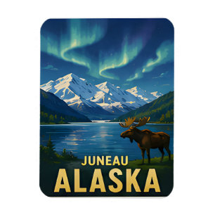 Juneau Alaska Travel Gift Magnet