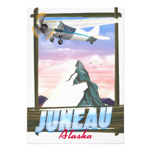 Juneau Alaska travel poster