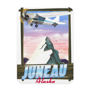 Juneau Alaska travel poster Magnet